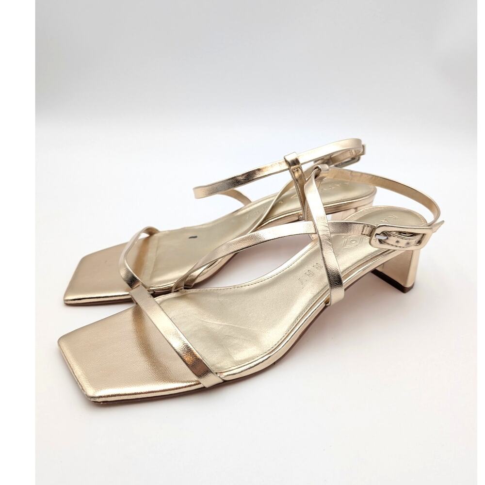 Katy Perry The Wandering Sandals Square Toe Women's Champagne Size US11M EU41